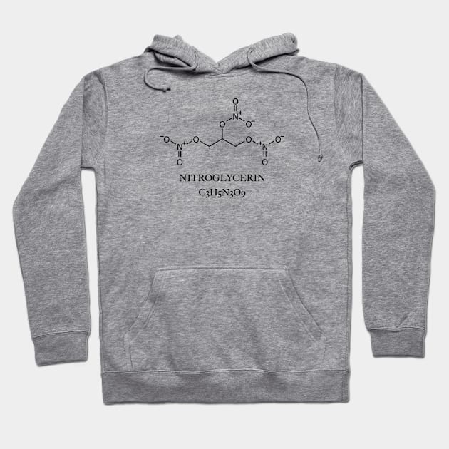 Nitroglycerin Molecule Hoodie by NeilGlover